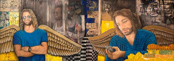 Σαν Αγιογραφία – Άγγελοι Με Ξύλινα Φτερά, Κινητά Και Graffiti Basquiat